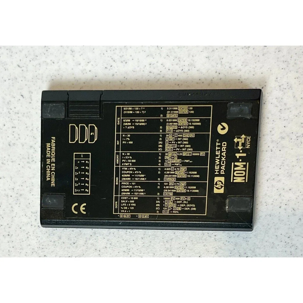 Vintage 80s HP 12C Pocket Financial Calculator Hewlett Packard WORKS